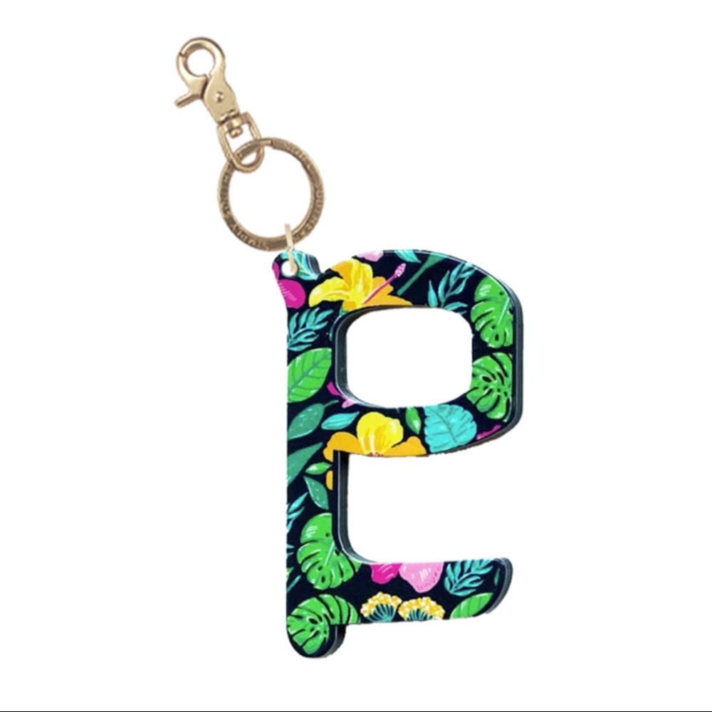 ✨🆕🌺SIMPLY SOUTHERN TROPICAL HANDS FREE DOOR OPENER KEY CHAIN🌺